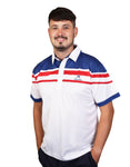 Henselite Style 22 Gents Polo Royal or White/Red/Royal