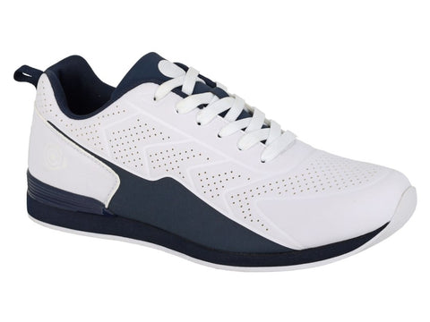 DEK White/Navy Mens Lawn Bowling Shoe