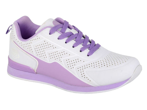 DEK Ladies White/Lilac TMM Bowling Shoes