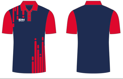 EXN Sport iTechnical Navy/Red Polo