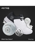 Drakes Pride Astro Shoes White/Grey