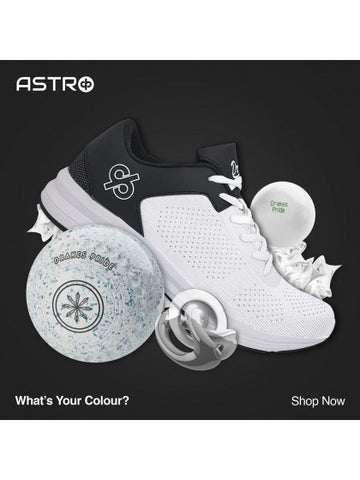 Drakes Pride Astro Shoes White/Grey