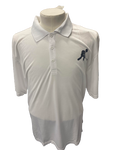 Cooltex Mens White Polo - Bowler Logo