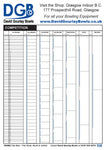 Competition Score Sheets (pack of 15)